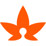 Logo da Associação Alternativa Brasileira de Cannabis Medicinal. Um coração com bordas verdes dentro de um círculo de bordas verdes